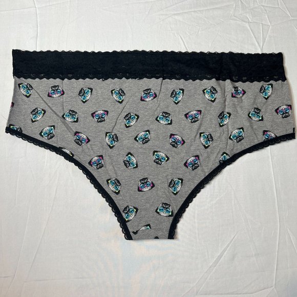Torrid Mid-Rise Hipster Lace‎ Trim Pug Dog Panty Sz 6X - Picture 3 of 5